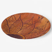 抽象芸術ひまわり ペーパープレート (アングル)