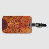 抽象芸術ひまわり ラゲッジタグ (正面横)