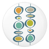 抽象芸術ぶら下がったのミドルモダンン セラミックノブ (正面)