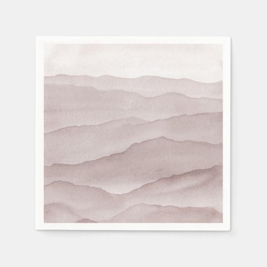 抽象芸術ほこりっぽいバラ結婚山脈 スタンダードカクテルナプキン (正面)