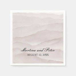 抽象芸術ほこりっぽいバラ結婚山脈 スタンダードカクテルナプキン