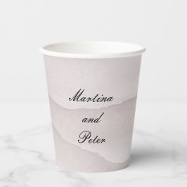 抽象芸術ほこりっぽいバラ結婚山脈 紙コップ