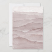 抽象芸術ほこりっぽいバラ結婚式招待状 招待状 (裏面)