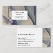 抽象芸術ほこりっぽいブルーパープルアルコールインク液体芸術 名刺 (正面/裏面)