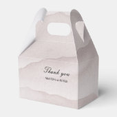 抽象芸術ほこりパーソナライズされた結婚バラ フェイバーボックス (正面サイド)