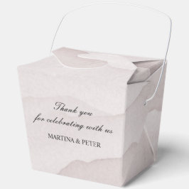 抽象芸術ほこりパーソナライズされた結婚バラ フェイバーボックス