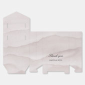 抽象芸術ほこりパーソナライズされた結婚バラ フェイバーボックス (見開き)