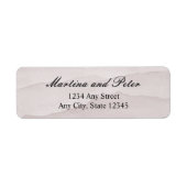 抽象芸術ほこり結婚バラ差出人住所ラベル ラベル (正面)