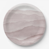 抽象芸術ほこり結婚バラ ペーパープレート (正面)