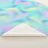 抽象芸術ぼやけかわいらしパステルスワーズパターン シェルパブランケット (3/4)