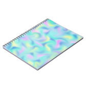 抽象芸術ぼやけかわいらしパステルスワーズパターン ノートブック (左側)