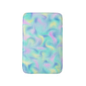 抽象芸術ぼやけかわいらしパステルスワーズパターン バスマット (正面縦)