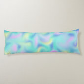 抽象芸術ぼやけかわいらしパステルスワーズパターン ボディピロー (裏面)