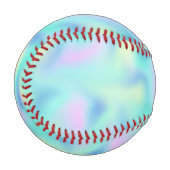 抽象芸術ぼやけかわいらしパステルスワーズパターン 野球ボール (正面左)