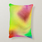 抽象芸術ぼやけの背景色付数々のき図形 アクセントクッション (裏面(縦))