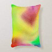 抽象芸術ぼやけの背景色付数々のき図形 アクセントクッション (正面(垂直))