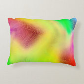 抽象芸術ぼやけの背景色付数々のき図形 アクセントクッション (裏面)