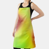 抽象芸術ぼやけの背景色付数々のき図形 エプロン (インサイチュ)