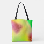 抽象芸術ぼやけの背景色付数々のき図形 トートバッグ (裏面)