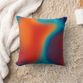 抽象芸術ぼやけの背景(カラフル青色)  クッション (ブランケット)