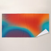 抽象芸術ぼやけの背景(カラフル青色)  バスタオル (バスタオル)