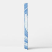 抽象芸術ぼやけの背景、ヴィンテージのジオメトリテキスト Case-Mate iPhoneケース (裏面 / 右)