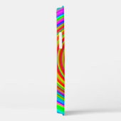抽象芸術ぼやけの背景、ヴィンテージのジオメトリテキスト Case-Mate iPhoneケース (裏面 / 右)