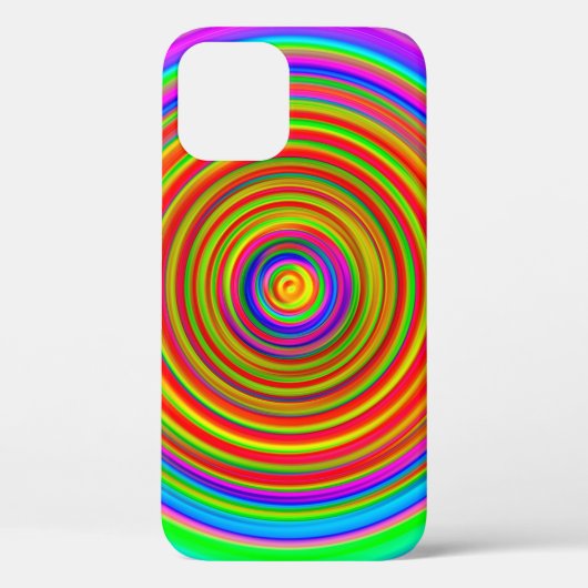 抽象芸術ぼやけの背景、ヴィンテージのジオメトリテキスト Case-Mate iPhoneケース (裏面)