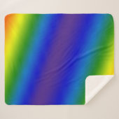 抽象芸術ぼやけグラディエントのメッシュの背景 シェルパブランケット (正面(横))