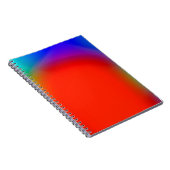 抽象芸術ぼやけバックグラウンド、カラフルヴィンテージパターン ノートブック (右側)