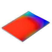 抽象芸術ぼやけバックグラウンド、カラフルヴィンテージパターン ノートブック (左側)