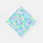 抽象芸術ぼやけパステルスワールパターンベージュ色 スタンダードランチョンナプキン (角)