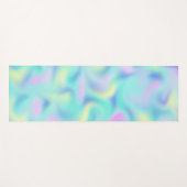 抽象芸術ぼやけパステルスワールパターンヨガ ヨガマット (正面(横))