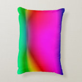 抽象芸術ぼやけライトの背景、カラフルパターン  アクセントクッション (裏面(縦))