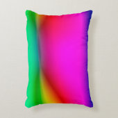 抽象芸術ぼやけライトの背景、カラフルパターン  アクセントクッション (正面(垂直))