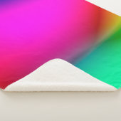 抽象芸術ぼやけライトの背景、カラフルパターン シェルパブランケット (3/4)