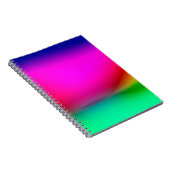 抽象芸術ぼやけライトの背景、カラフルパターン ノートブック (右側)