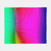 抽象芸術ぼやけライトの背景、カラフルパターン フリースブランケット (正面(横))