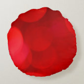 抽象芸術ぼやけ背景 ラウンドクッション (裏面)