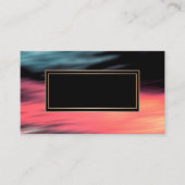 抽象芸術ぼやけ、珊瑚、灰色、赤、赤、黒 名刺 (正面)