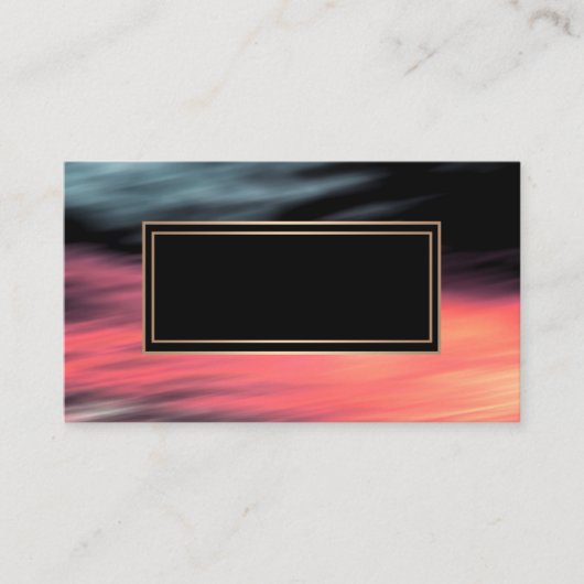 抽象芸術ぼやけ、珊瑚、灰色、赤、赤、黒 名刺 (正面)