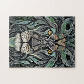 抽象芸術みすぼらしいシックなキングライオン ジグソーパズル (横)