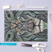 抽象芸術みすぼらしいシックなキングライオン 薄葉紙 (クラフト)