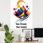 抽象芸術やる気を起こさせるミニマリスト ポスター (ホームオフィス)