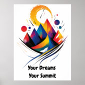 抽象芸術やる気を起こさせるミニマリスト ポスター (正面)