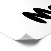 抽象芸術やる気を起こさせるミニマルなダンスアート ポスター (角)