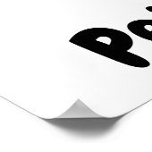 抽象芸術やる気を起こさせるミニマルフローラアート ポスター (角)