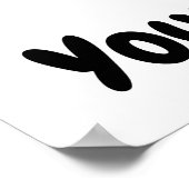 抽象芸術やる気を起こさせるミニマル都市スカイライン ポスター (角)