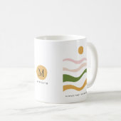 抽象芸術やる気を起こさせる引用文ザハイロード コーヒーマグカップ (正面右)