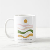 抽象芸術やる気を起こさせる引用文ザハイロード コーヒーマグカップ (左)